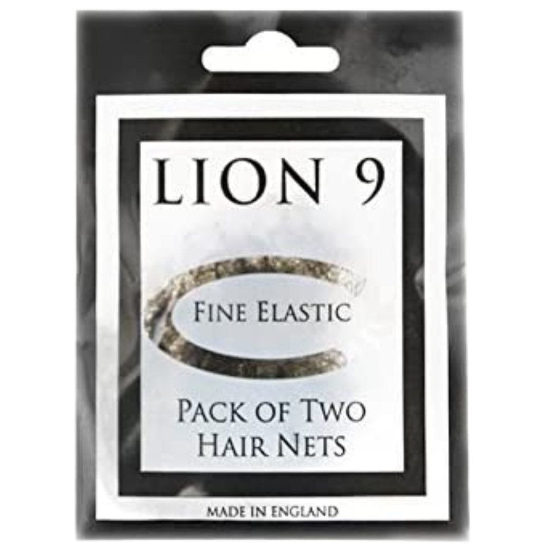 Lion 9 Fine Elastic Hair Nets 2pk