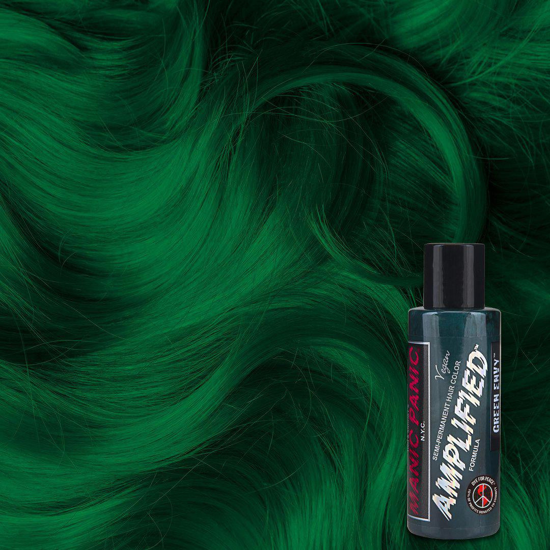 Manic Panic Green Envy Amplified Semi-Permanent Hair Colour 118ml