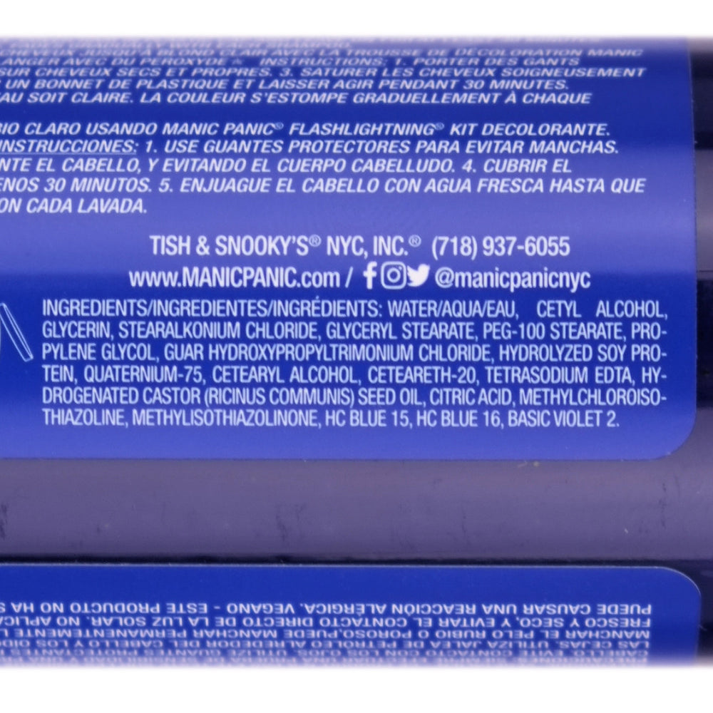 Manic Panic Rockabilly Blue AmplifiedSemi-Permanent Hair Colour Dye Ingredients