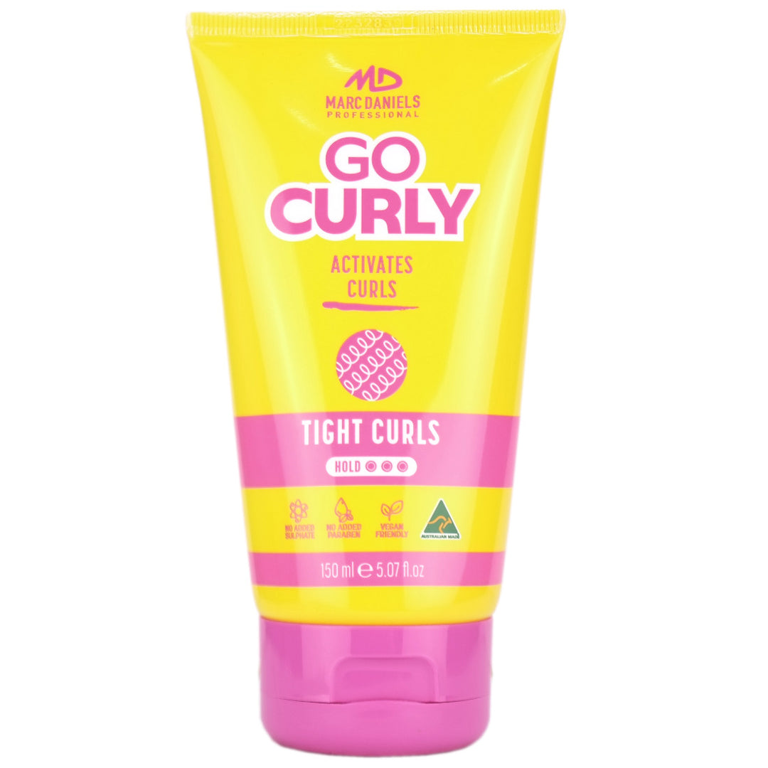 Marc Daniels Go Curly Tight Curls is used for unruly, undefined tight curls and coils. This professionally formuated cream is for maximum hold and will instantly provide perfect smooth and defrizz your curls for a flawless finish.