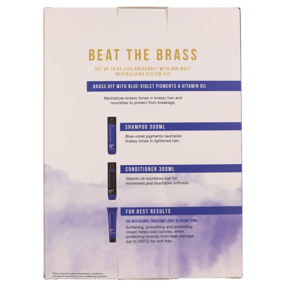 Matrix Total Results Brass Off Trio Haircare Pack