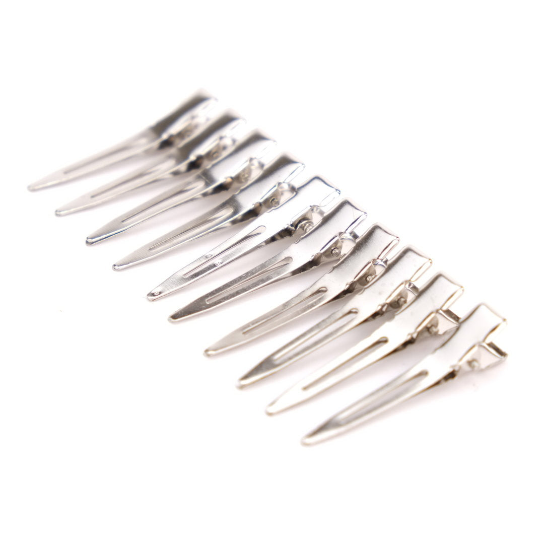 Single Prong Curl Clips x 10 Pack