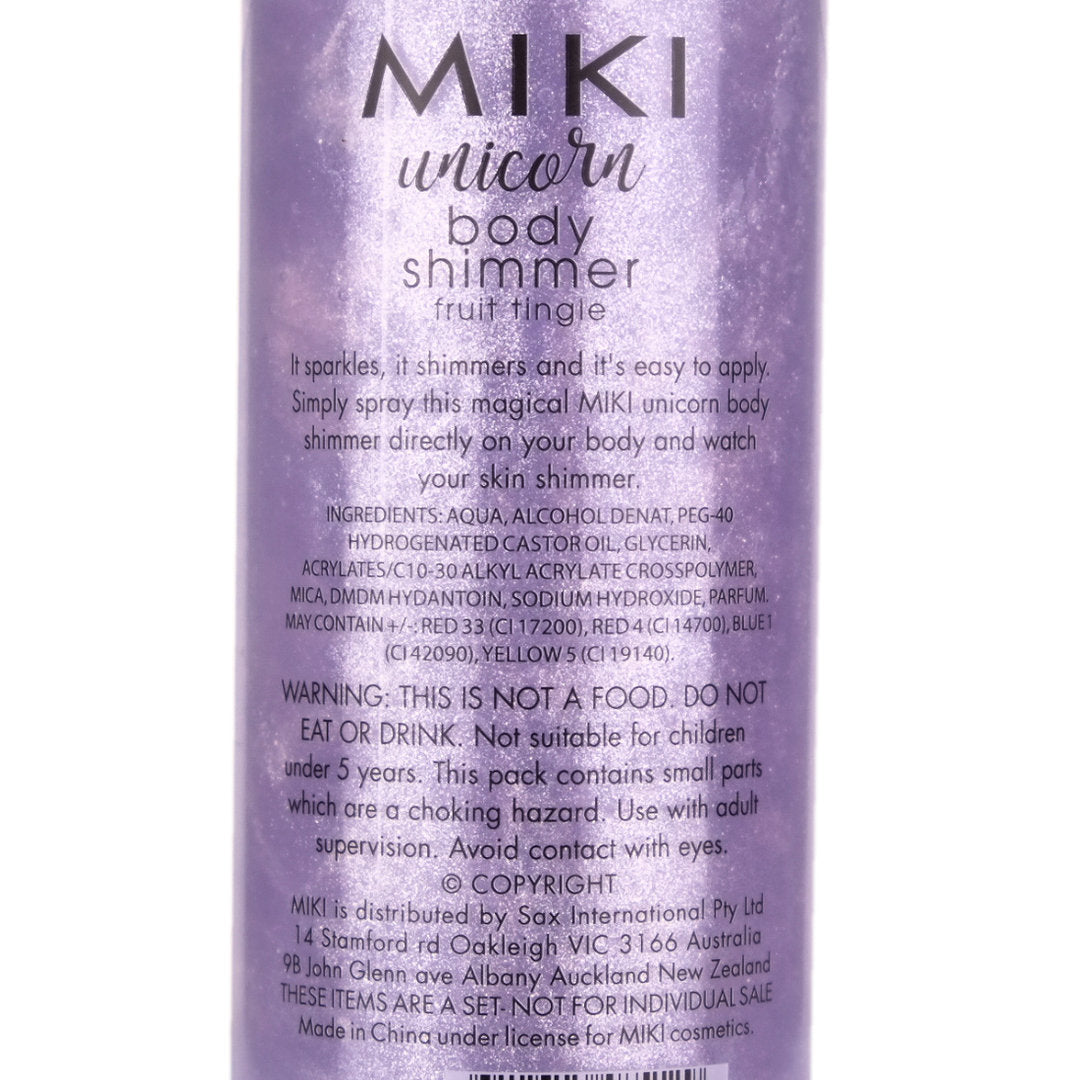 Miki Unicorn Body Shimmer Spray Fruit Tingle 150ml