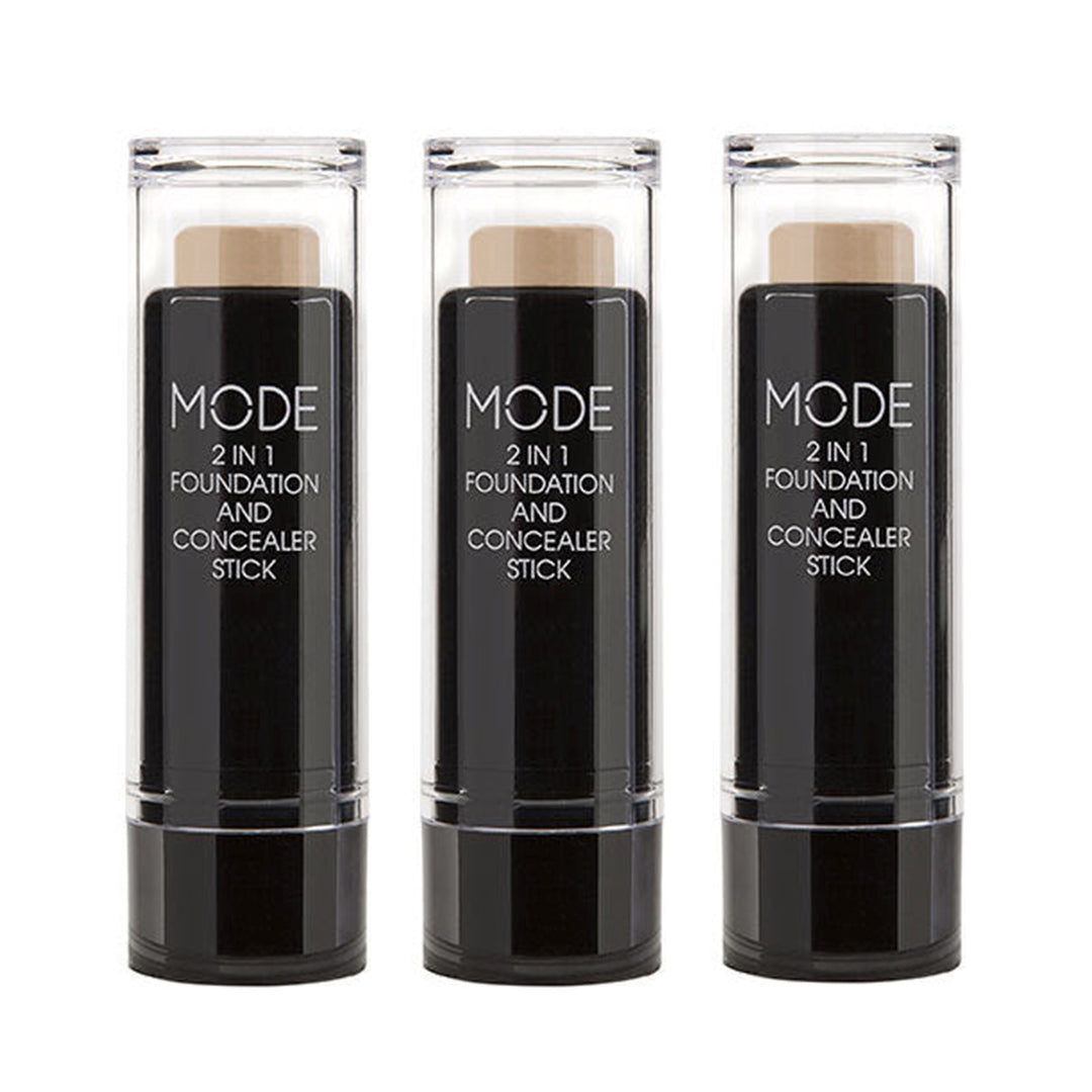 MODE 2-in-1 Foundation and Concealer Stick SOFT IVORY - 3pcs