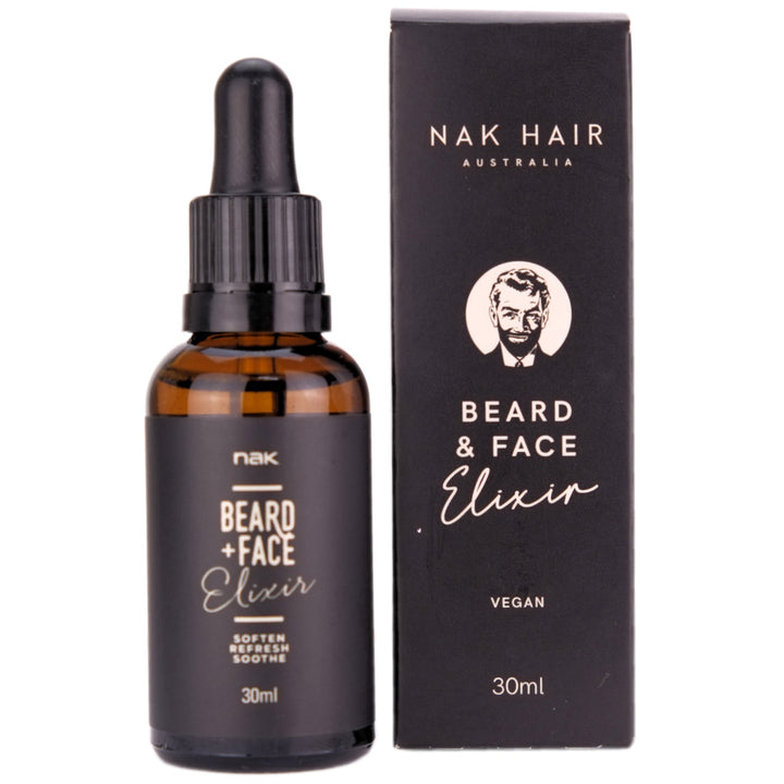 Nak Hair Beard and Face Elixir softens up your prized possession, pay homage to your bristles and remove unwanted residues.