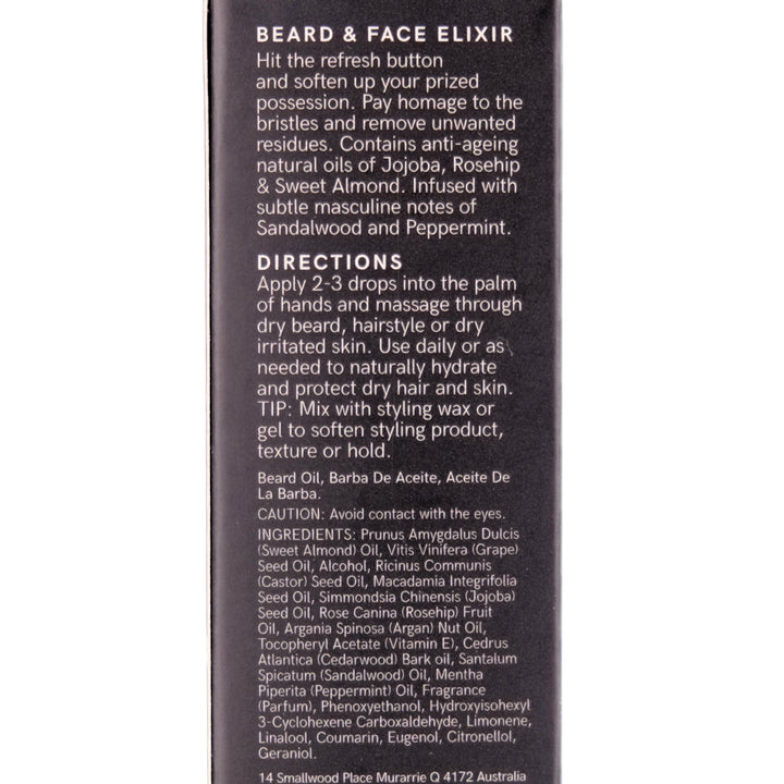 Nak Hair Beard and Face Elixir Instructions