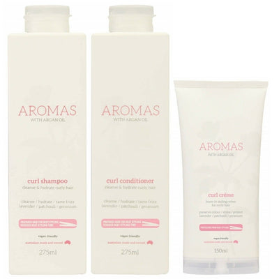 Nak Aromas Curl Shampoo and Curl Conditioner and Curl Creme Trio