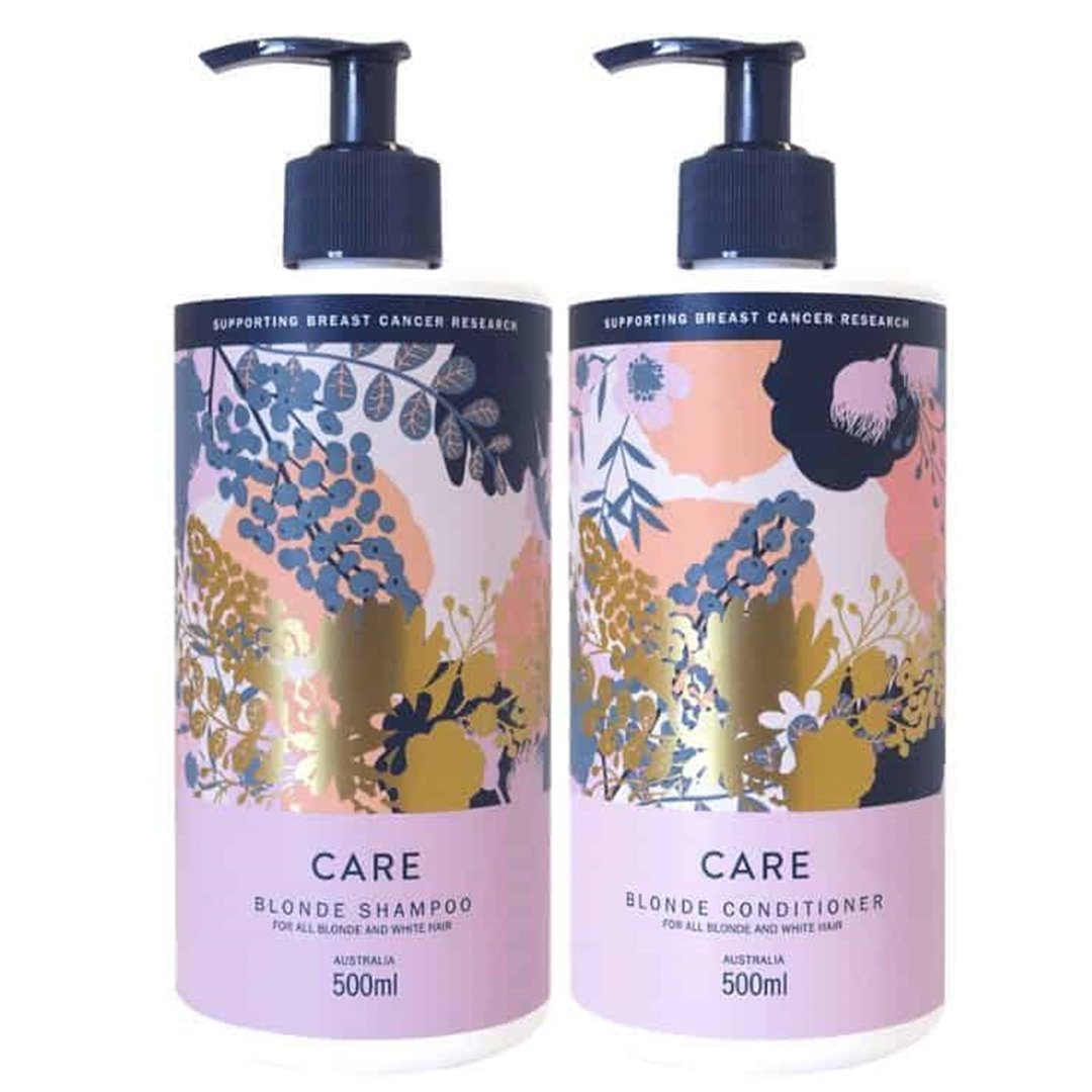 NAK Care Blonde Shampoo and Conditioner 500ml Duo provides for cleansing, toning, conditioning blonde or white hair.