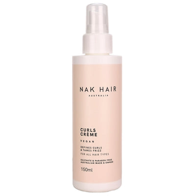 Nak Curls Creme is a flexible styling creme to define curls and tame frizz on all hair types.