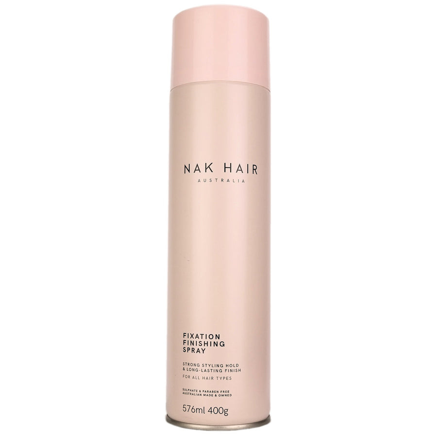 Nak Hair Fixation Finishing Hair Spray provides workable, strong syling hold support for your hair styles.