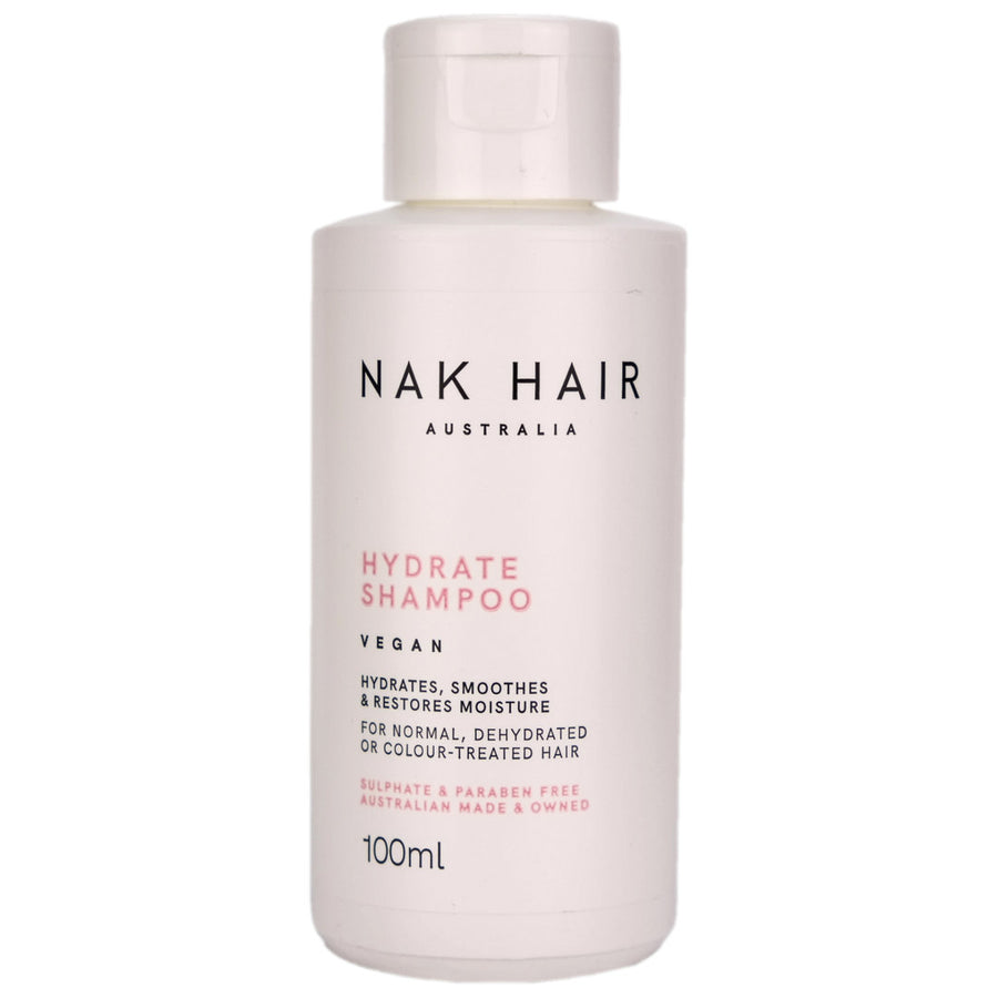 Nak Hair Hydrate Shampoo 100ml helps to gently cleanse, hydrate, smooth and restore moisture to your hair.