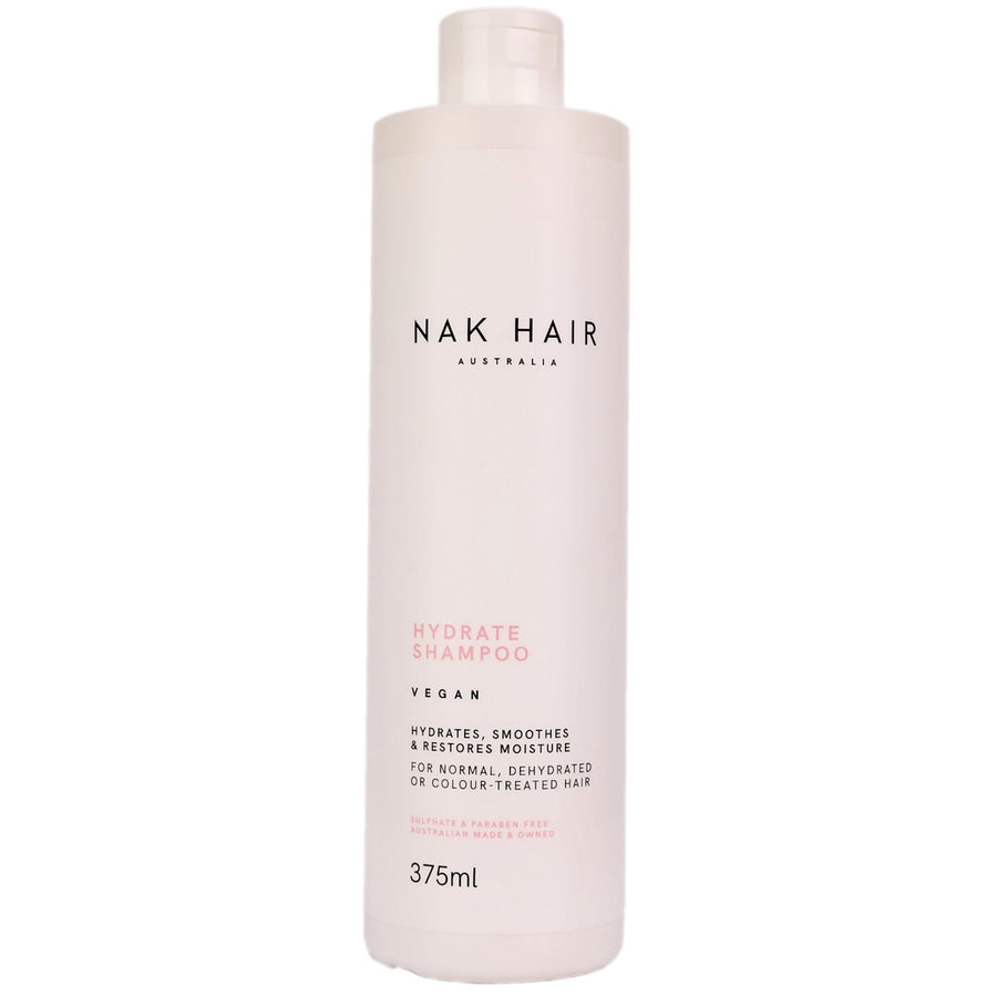 Nak Hair Hydrate Shampoo helps to gently cleanse, hydrate, smooth and restore moisture to the hair.