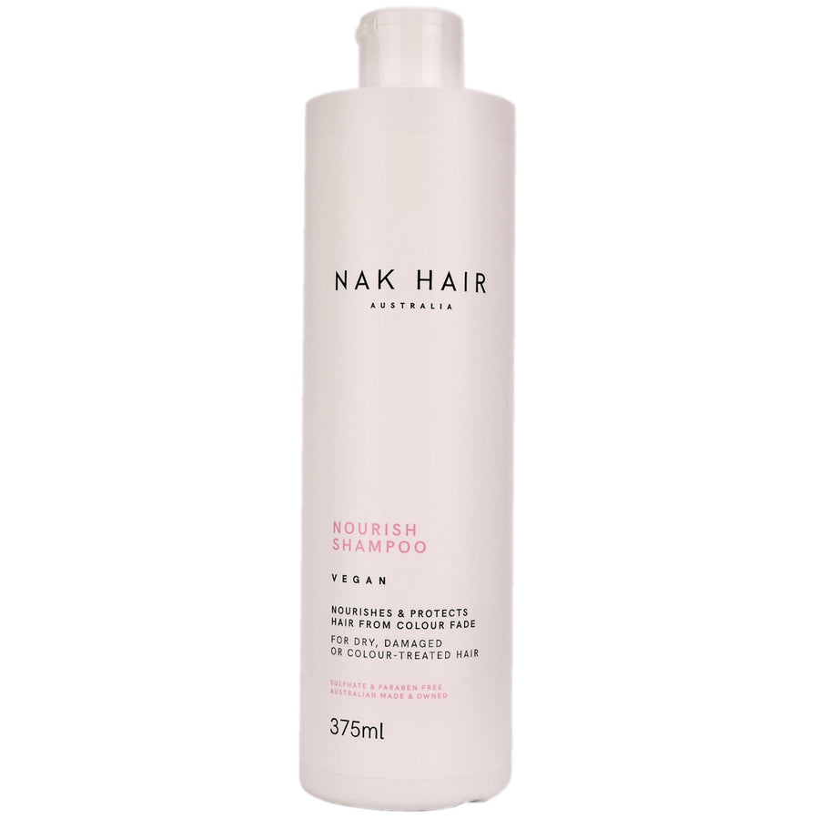 Nak Hair Nourish Shampoo helps to nourish colour-treated hair and protect hair from colour fade.
