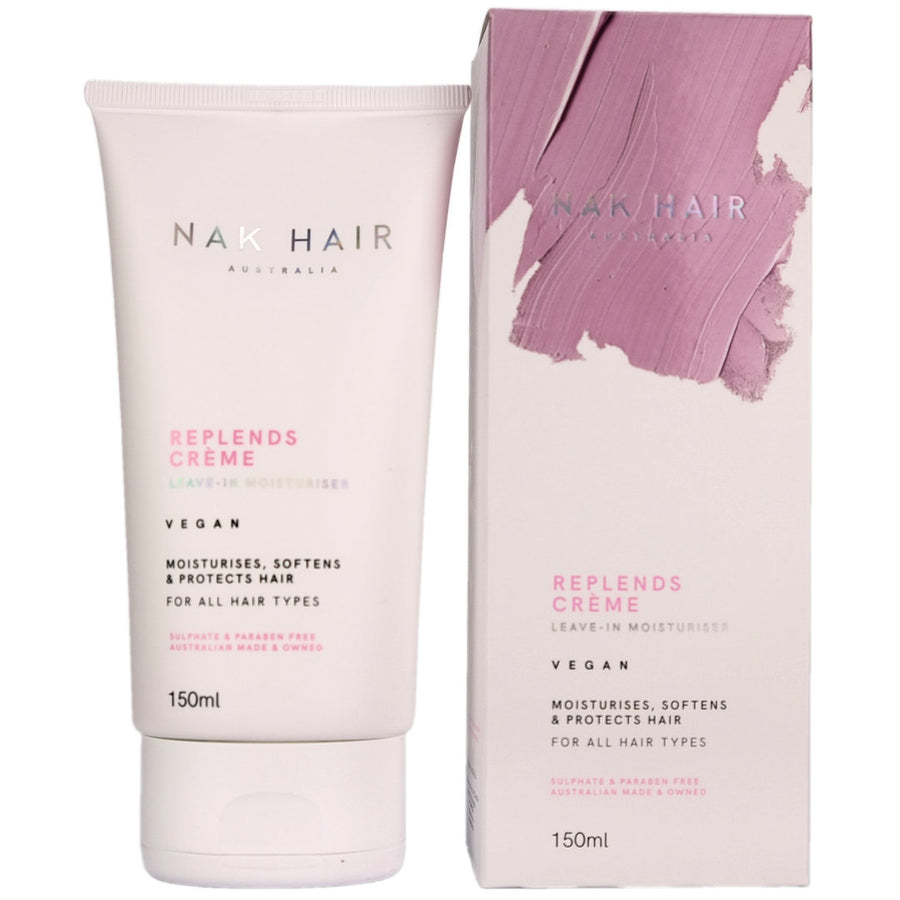 Nak Hair Replends Creme Leave-in Moisturiser is a daily leave-in creme to soften and protect your hair.