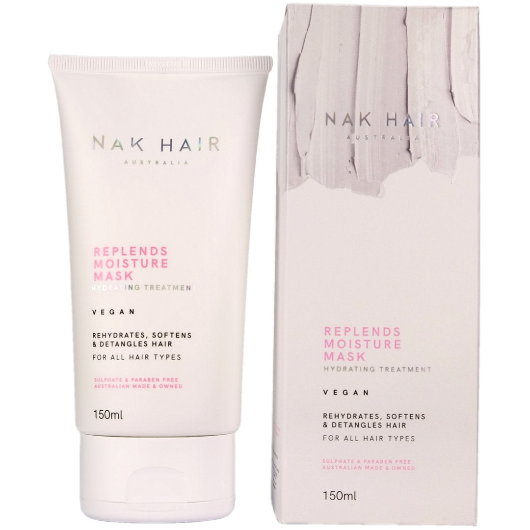 Nak Hair Replends Moisture Mask helps to rehydrate, soften and detangle your hair.