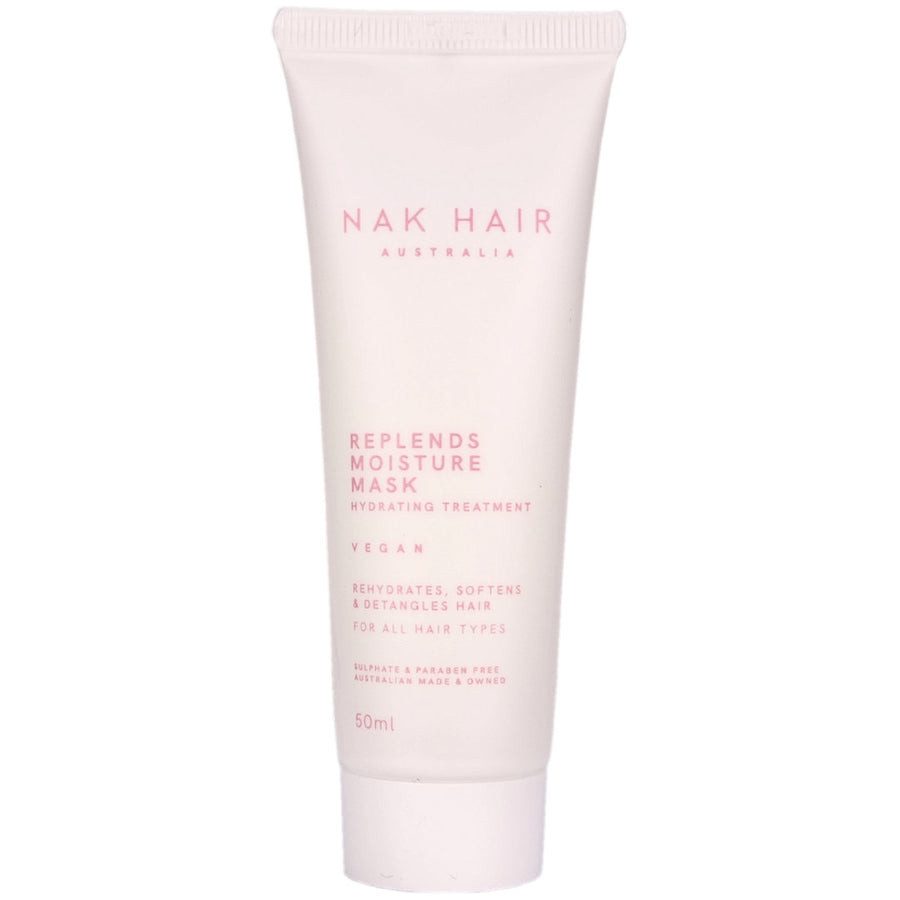 Nak Hair Replends Moisture Mask Mini Size 50ml helps to rehydrate, soften and detangle your hair.