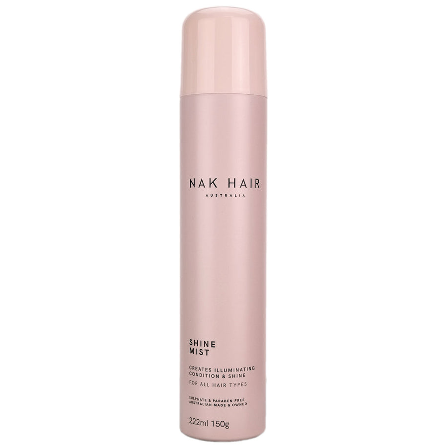 Nak Shine Mist is a lightweight conditioning mist designed to deliver illuminating shine and luster. Is ideal for elegant finishing, adds lasting gloss to your style.