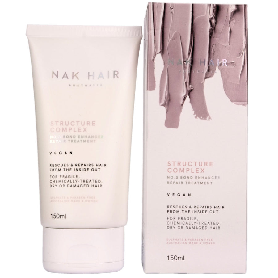 Nak Hair Structure complex No.3 Bond Enhancer Repair Treatment helps to rescue and repair hair from inside out from hair that is fragile, chemically treated, dry or damaged.