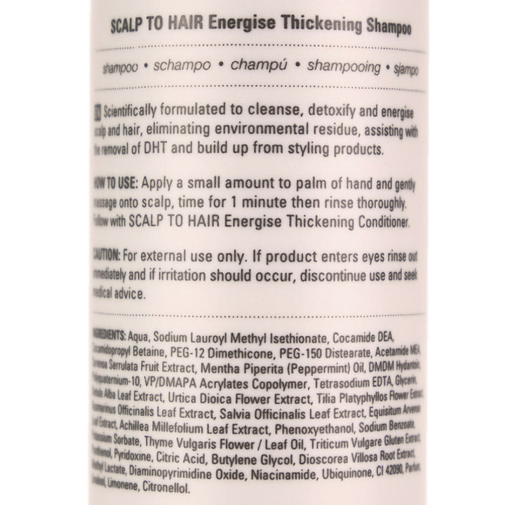 Nak Scalp To Hair Energise Thickening Shampoo 250ml
