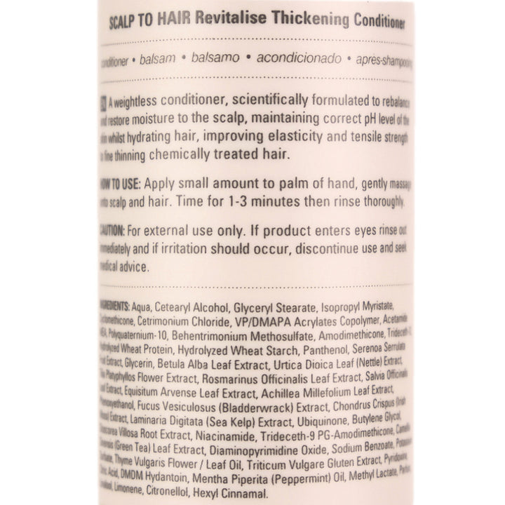 Nak Scalp To Hair Revitalise Thickening Conditioner 250ml
