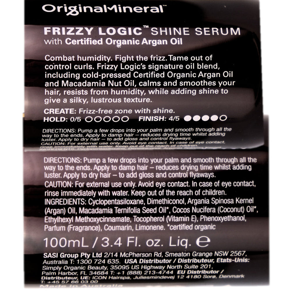 O&M Original & Mineral Frizzy Logic Shine Serum 100ml