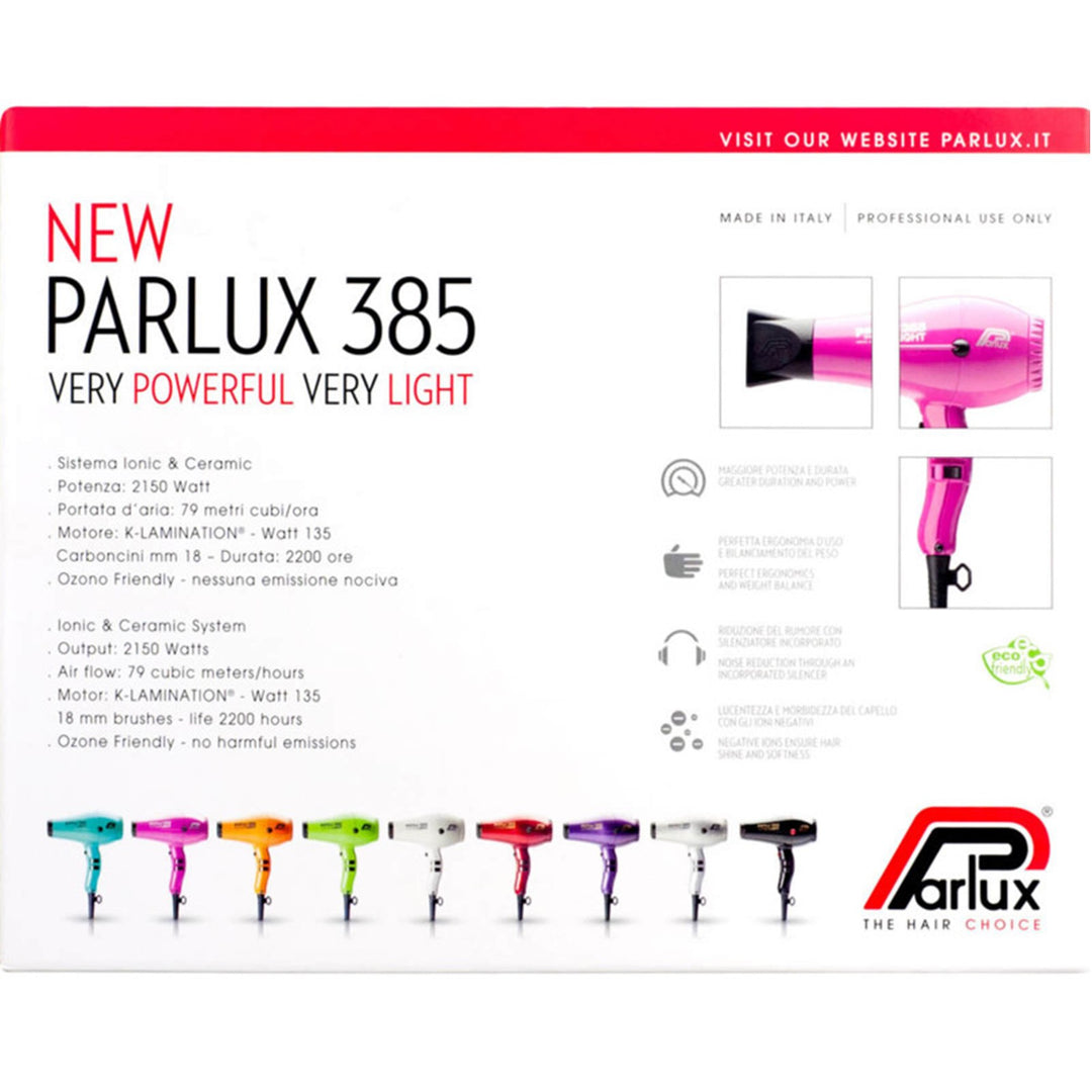 Parlux 385 Power Light Black Hair Dryer