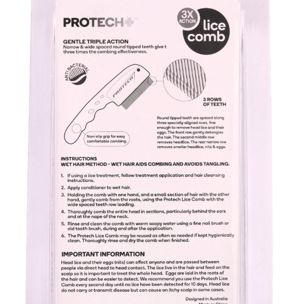 Protech Triple Action Lice Comb