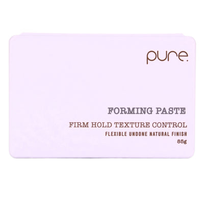 Pure Forming Hair Paste is perfect for creating massive texture and movement in all hairstyles to last all day. Delivers firm, flexible control to define curls or mess up short hair for choppy, twisted shapes and texture.