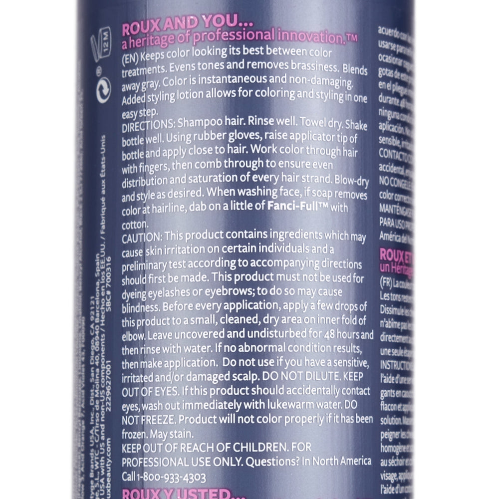 Roux Fanci-Full Number 16 Hidden Honey Hair Colour Rinse Instructions