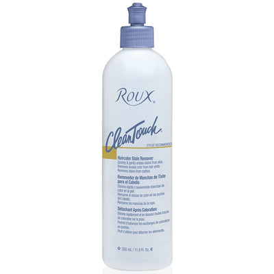 Roux Clean Touch Haircolor Stain Remover helps to eliminate hair color stains from skin and scalp.