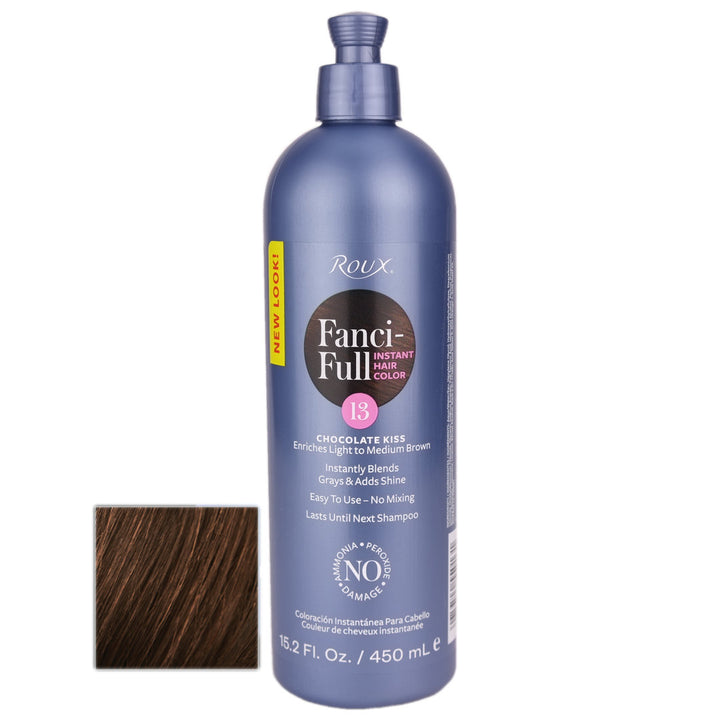 Roux Fanci-Full 13 Chocolate Kiss Rinse helps to enrich light to medium brown hair.