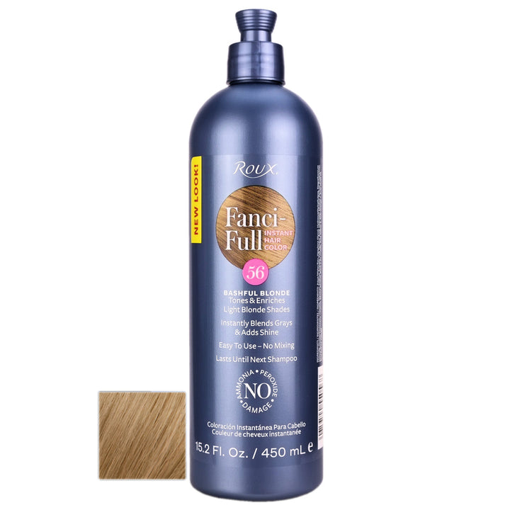 Roux Fanci-Full 56 Bashful Blonde Rinse helps to tone and enrich light blonde shades.