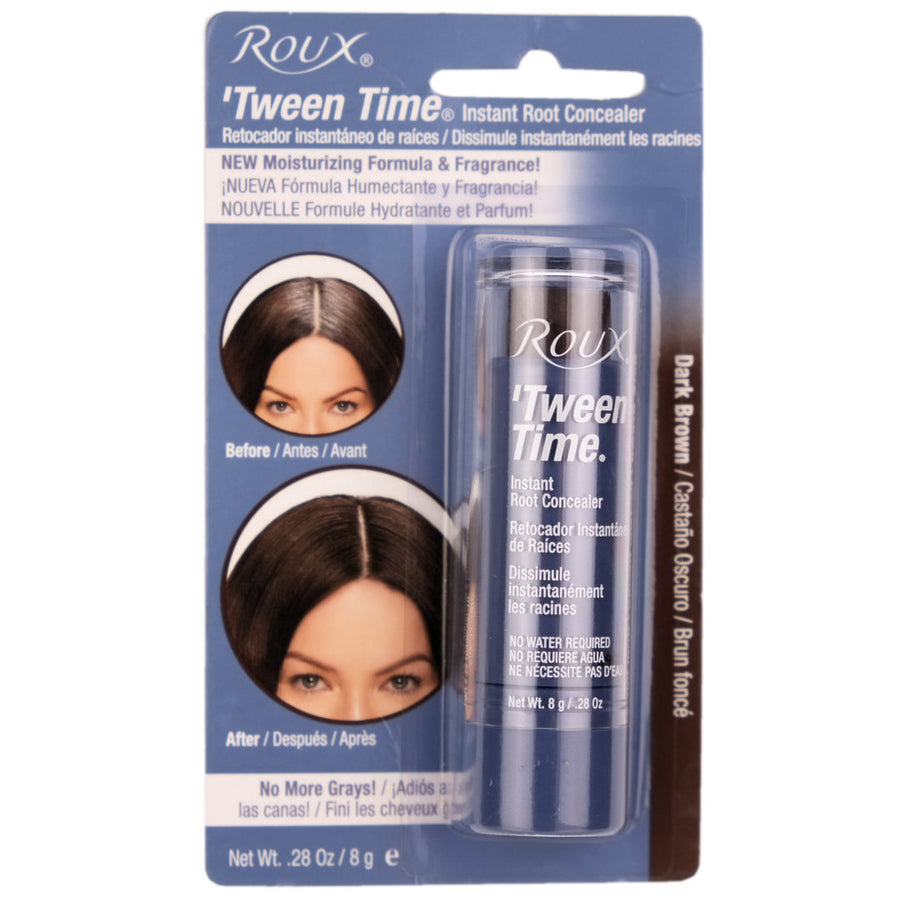 Roux Tween Time DARK BROWN Hair Colour Touch-up Stick Instantly touches up hair roots between regular hair colour applications and blends away the gray.