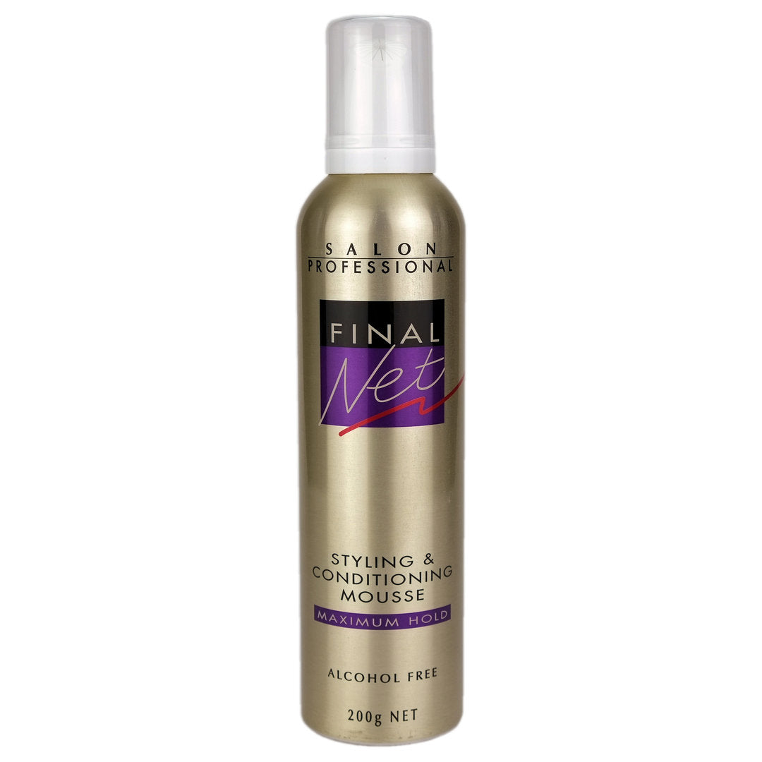Final Net Styling & Conditioning Mousse Maximum Hold 200g