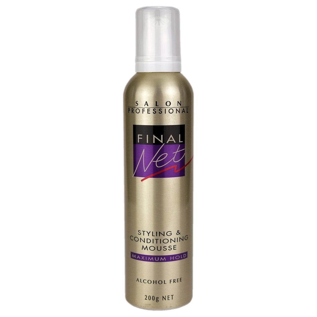Final Net Final Net Styling & Conditioning Mousse Maximum Hold 200g – The Hair Hub