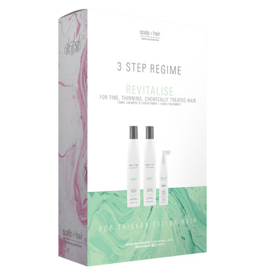 Nak Scalp to Hair Revitalise Kit is a 3 Step Regime to Nourish, invigorate and rejuvenate follicles to assist in the prevention of thinning hair. Ideal for dry or dehydrated chemically treated, thinning hair.