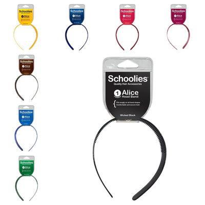 Schoolies Alice Head Band in Various Colours