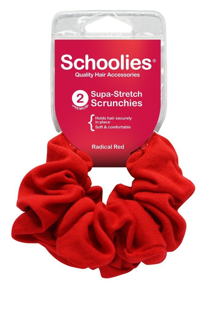 Schoolies Supa-Stretch Scrunchies 2pc Various Colours