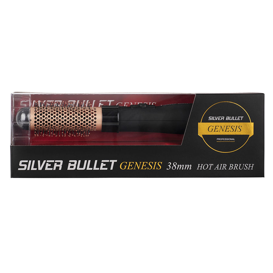 Silver Bullet Genesis 38mm Hot Air Brush allows you to dry and style hair simultaneously for all hair types including fine and damaged hair.