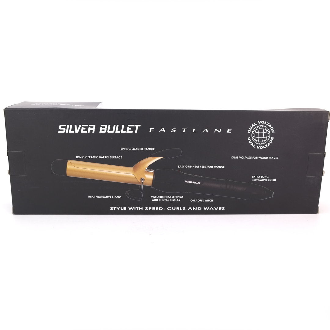 Silver Bullet Fastlane Gold Ceramic Curling Iron