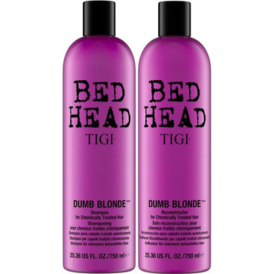 TIGI Bed Head Dumb Blonde Shampoo and Reconstructor 750ml Duo