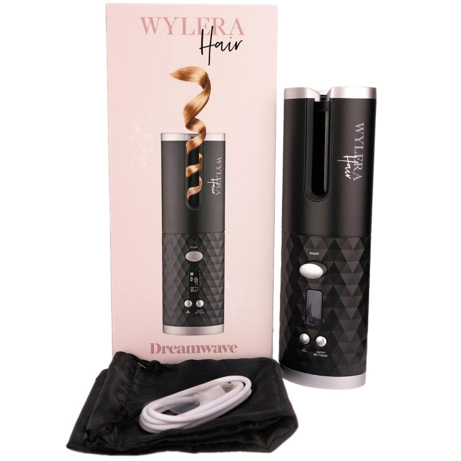 Wylera Hair Wireless Automatic Black Hair Curler