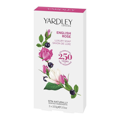 Yardley London ENGLISH ROSE Luxury Soap 3-Pack