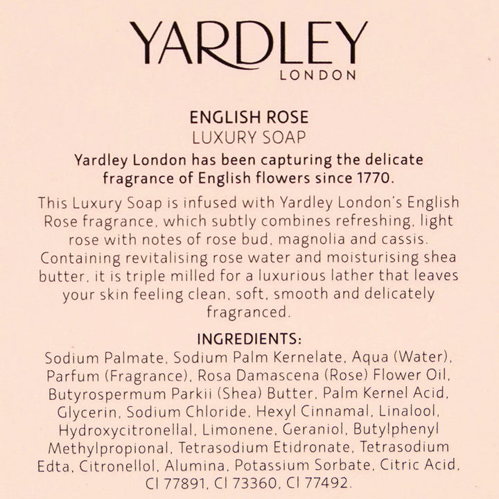 Yardley London ENGLISH ROSE Luxury Soap 100g