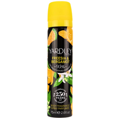 Yardley London Freesia and Bergamot Body Fragrance Spray 75ml