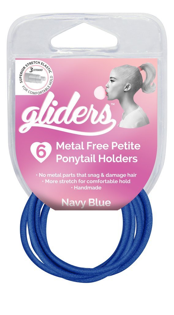Gliders Premium Metal Free Petite Ponytail Holders x 6