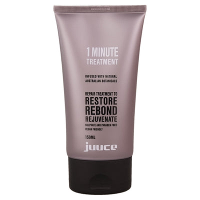 Juuce 1 Minute Treatment is a intensive treatment to repair, restore & rejuvenate damaged hair.