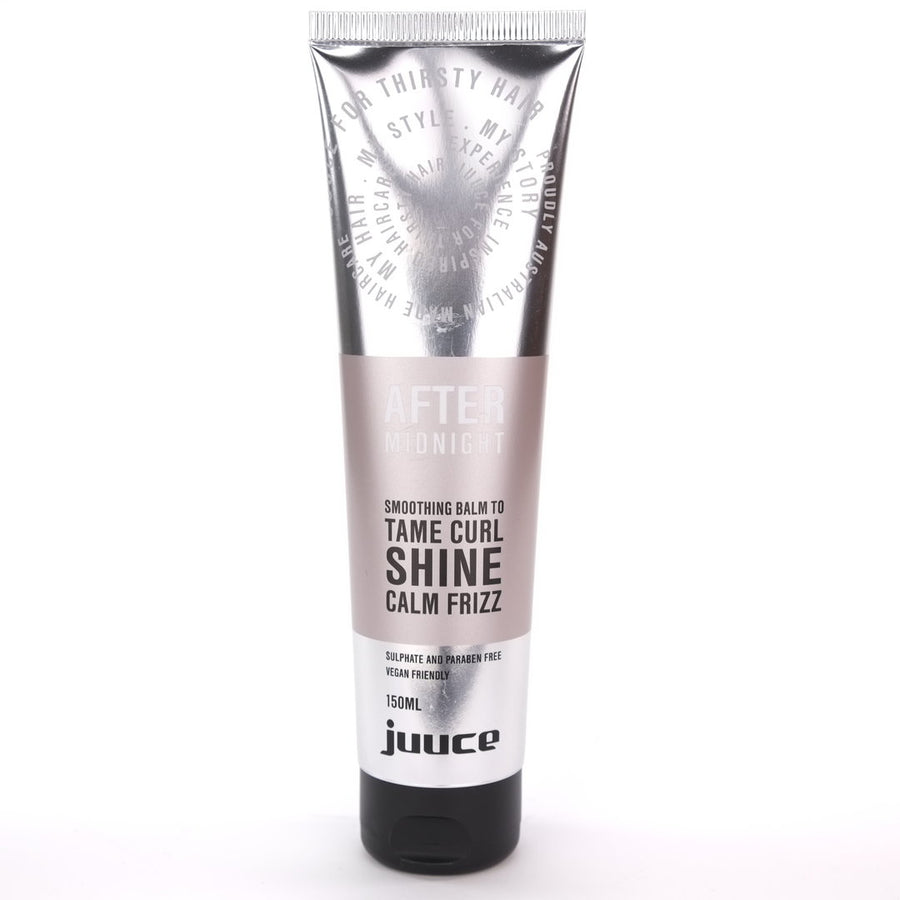 Juuce After Midnight Smoothing Balm is a silky smoothing cream with avocado and macadamia oil extracts to smooth, control frizz and add shine.