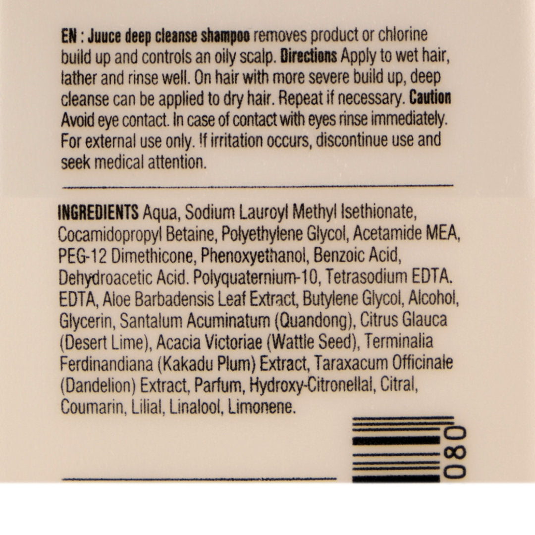 Juuce Deep Cleanse Shampoo 1 Litre (1000ml)