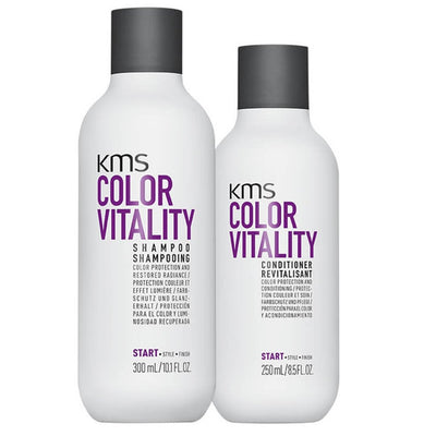 KMS Colour Vitality Shampoo and Conditioner provides gently cleanse and condition hair, providing colour protection, preventing colour fade and restoring colour radiance.